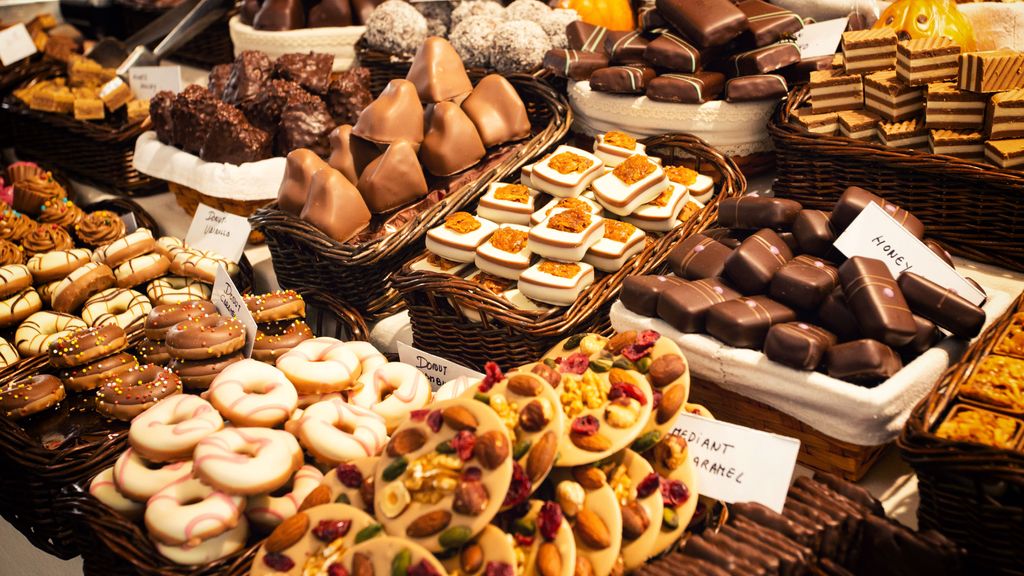 Parada de dolços i pastissos