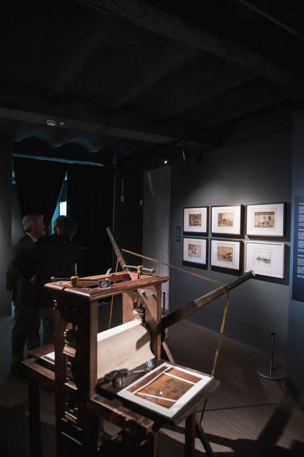 Dibuixos de tauromàquia de Goya de l'exposició immersiva sobre Goya, “Entre la llum i la foscor”