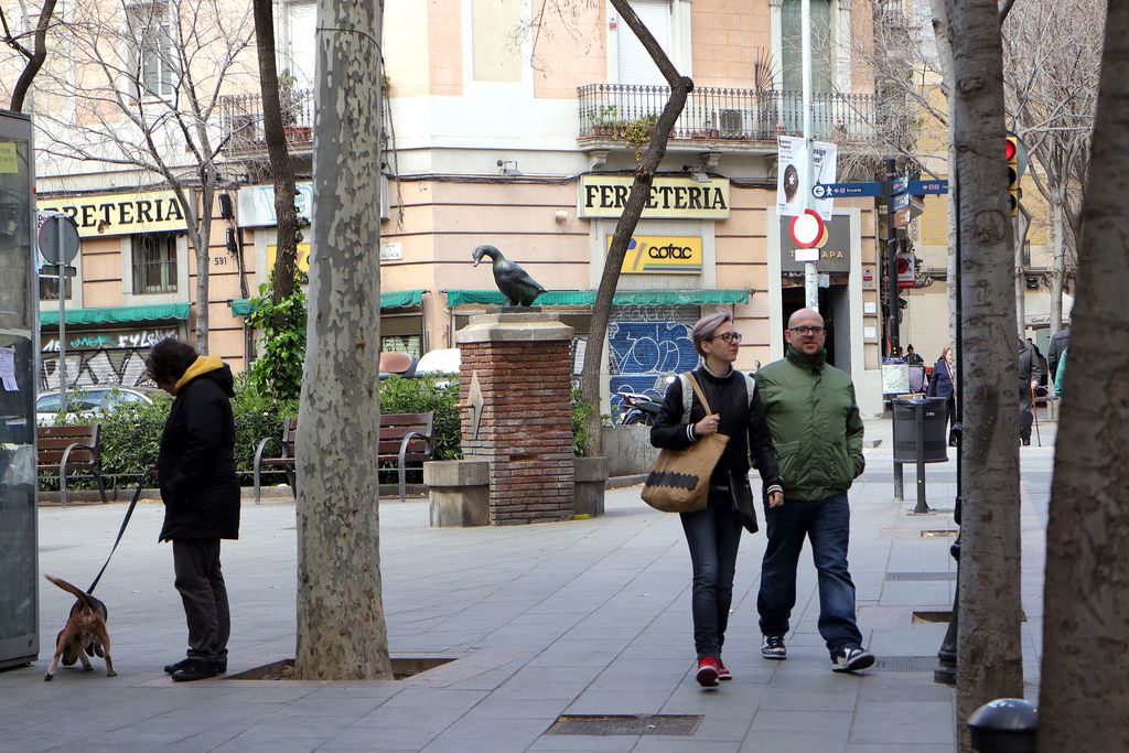 Carrer de Rogent. Coneguda com la plaça "de l'Oca"