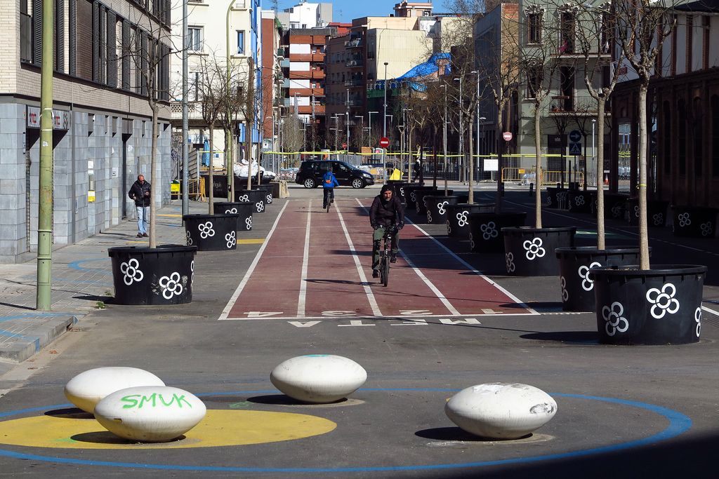 Superilla del Poblenou. Carril bici