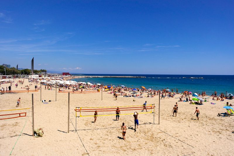 <div class='imageHoverDetail'>
             <p class='imageHoverTitle twoLineBreak'>Platja de la Nova Icària. Pistes de voleibol de platja</p>
             <p class='imageHoverAutor oneLineBreak'>Autor: Vicente Zambrano González</p>
             <button class='imageHoverBtn'>Mostra els detalls de la imatge <span class='sr-only'>Platja de la Nova Icària. Pistes de voleibol de platja</span></button>
             </div>