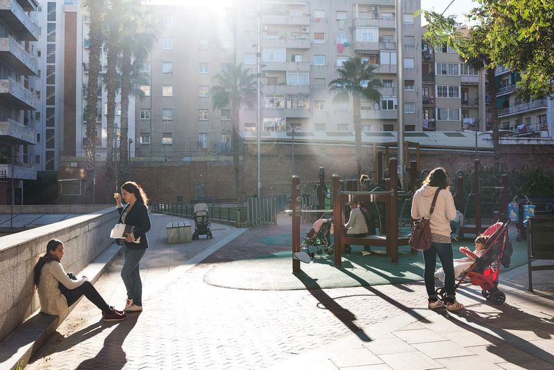 
             Zona de jocs infantils dels Jardins d