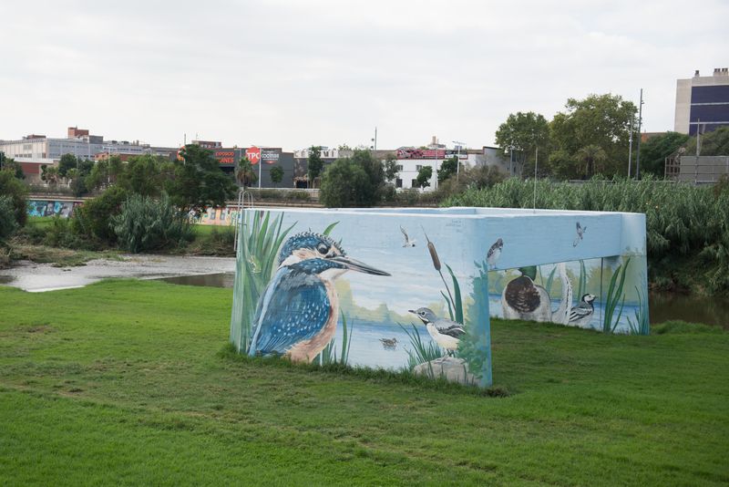 
             Obra del projecte BesArt al Parc Fluvial del Besòs
             Autor: Ceci Fimia
             Mostra els detalls de la imatge Obra del projecte BesArt al Parc Fluvial del Besòs
             