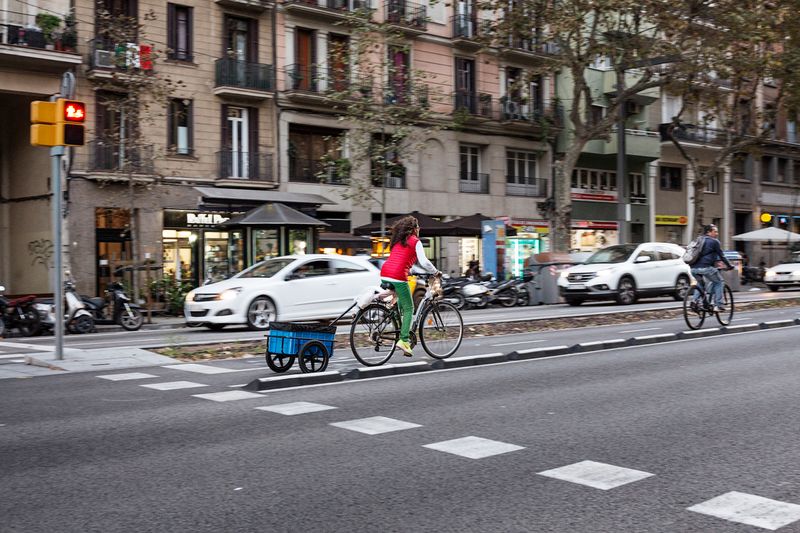 
             Carriles de circulación y bici de la Avenida del Paral·lel
             Autor: Paola de Grenet
             Ver los detalles de la imagen Carriles de circulación y bici de la Avenida del Paral·lel
             