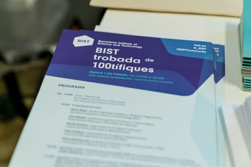 
             Fullet de "BIST Trobada de 100tífiques"
             Autor: Carlota Serarols
             Mostra els detalls de la imatge Fullet de "BIST Trobada de 100tífiques"
             